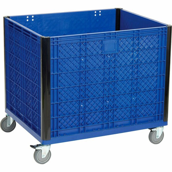 Global Industrial Easy Assembly Solid Wall Container, Casters 39-1/4 x 31-1/2 x 34 Overall 239452C